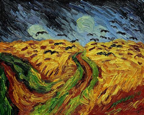 Vincent Van Gogh Reproduction: Wheatfield with Crows at overstockArt ...