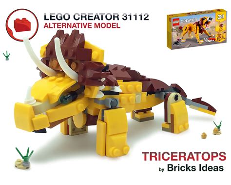 LEGO MOC Triceratops Dinosaur MOC - Lego Creator 31112 by Bricks Ideas ...