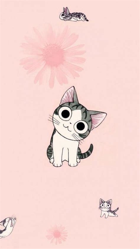 Cute Cat Cartoon Wallpapers - Top Free Cute Cat Cartoon Backgrounds ...