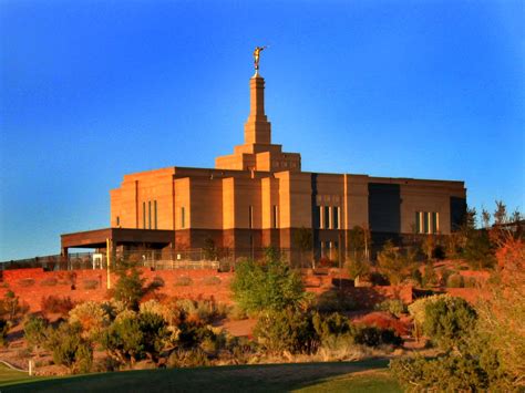 Snowflake, AZ : Mormon temple on Temple Hill in Snowflake, Arizona ...