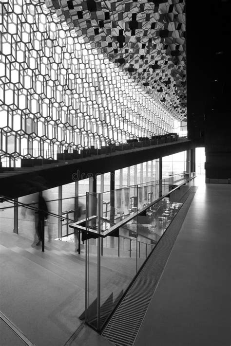 Iceland. Reykjavik. Harpa Concert Hall. Interior. Stock Image - Image ...