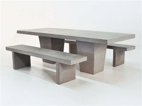 Concrete Table And Benches | Home Design Ideas