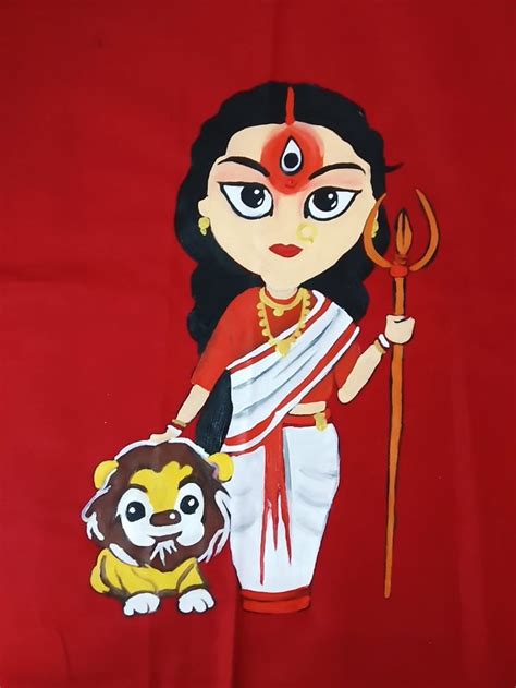 Durga Maa Paintings and Avengers Drawings