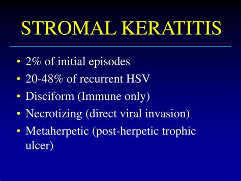 PPT - DIAGNOSIS AND TREATMENT OF HERPES SIMPLEX KERATITIS UPDATE ...