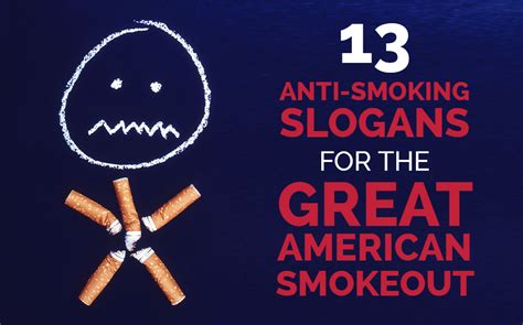 13 Great American Smokeout slogans for your promotional products