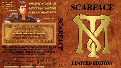 Scarface - Movie Blu-Ray Custom Covers - ScarfaceBRCLTv1 :: DVD Covers