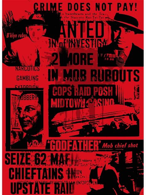 "mafia history" Poster by redboy | Redbubble