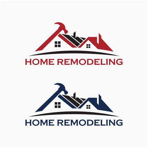 Home Repair and Remodeling logo, House maintenance vector logo design ...