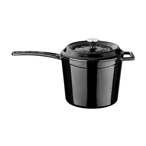 Cast Iron Saucepan Black 0 40 oz. (flush fill) - Turgla Home