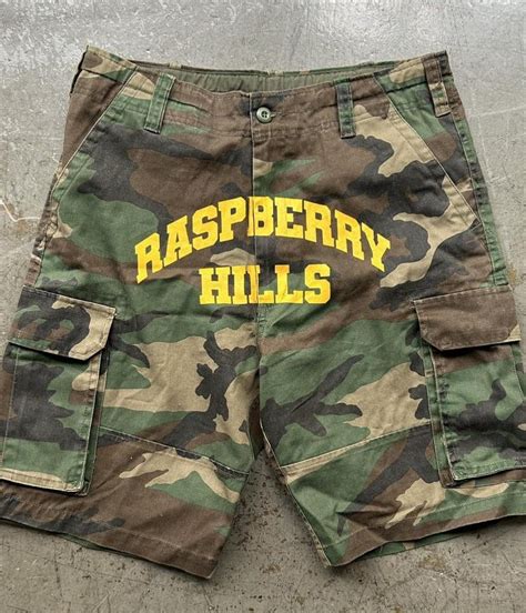 Streetwear Raspberry Hills Camo Cargo Shorts | Grailed