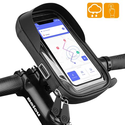 EEEkit Universal Phone Mount for Bike, Waterproof Bicycle Front Frame ...