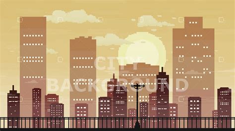 2D Pixel Art City Backgrounds Pack