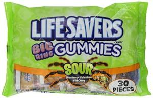 Amazon.com : Lifesavers Gummies Big Ring Sours Bag : Gummy Candy ...