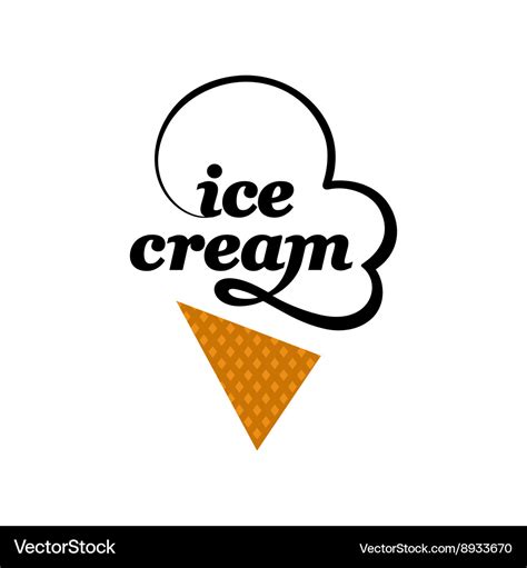 Ice cream logo Royalty Free Vector Image - VectorStock