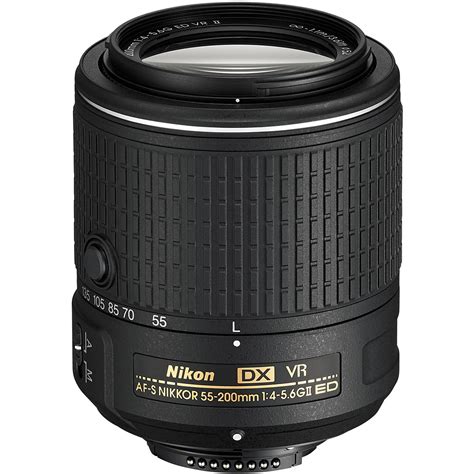 Nikon AF-S DX NIKKOR 55-200mm f/4-5.6G ED VR II Lens 20050 B&H