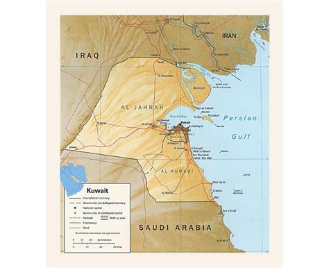 Maps of Kuwait | Collection of maps of Kuwait | Asia | Mapsland | Maps ...