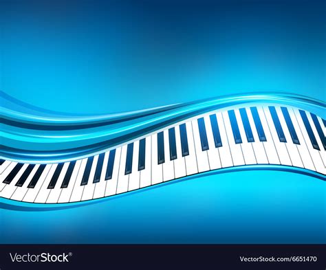 Blue piano background Royalty Free Vector Image