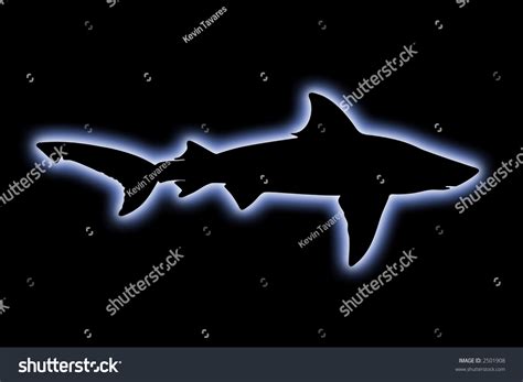 Bull Shark Silhouette Stock Illustration 2501908 - Shutterstock