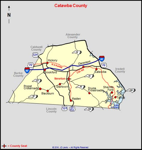 Map Of Catawba County Nc - Maping Resources