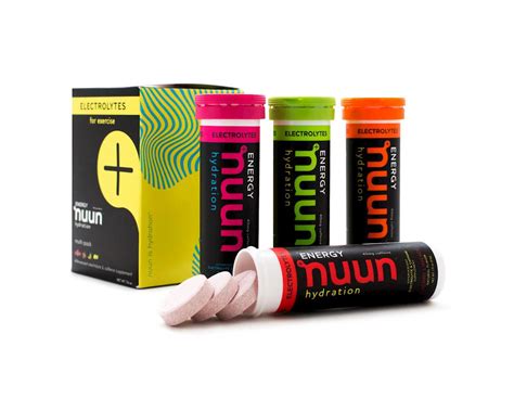 Nuun Sport Hydration Tablets (Mixed Flavors + Caffine) (4 Tubes ...