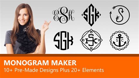 Monogram Maker Tutorial (10+ Pre-Made Designs Plus 20+ Elements) - YouTube