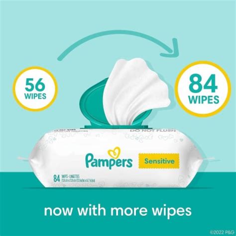 Pampers Sensitive Perfume Free Baby Wipes, 2 pk / 168 count - Kroger