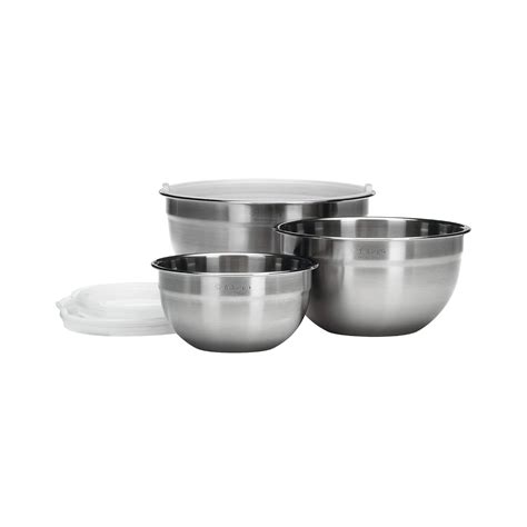 Best Cuisinart 3 Piece Stainless Steel Mixing Bowls With Lids - Simple Home