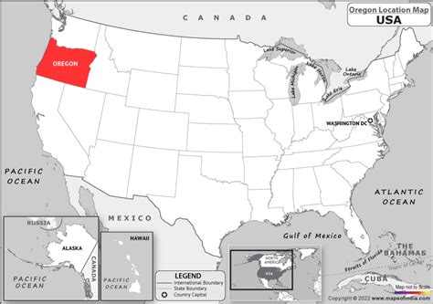 Where is Oregon Located in USA? | Oregon Location Map in the United ...