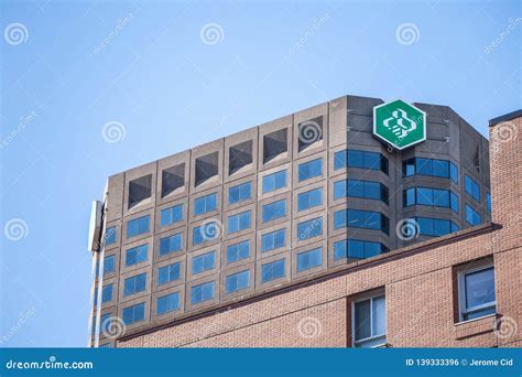 Desjardins Bank Logo on Their Main Office for Montreal, Quebec, in the ...