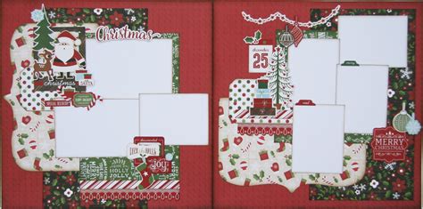 Christmas two page scrapbook layout using the Story of Christmas ...