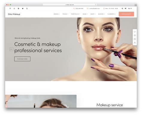 Makeup Artist Website Template For Your Needs