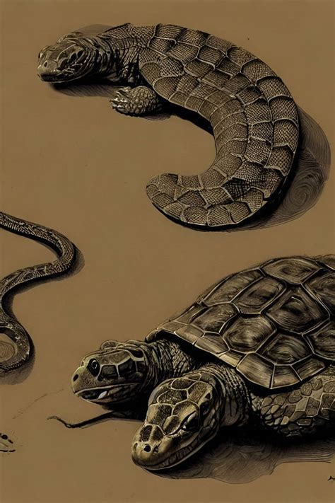 Snake/Turtle hybrids by ZZmiddle on DeviantArt