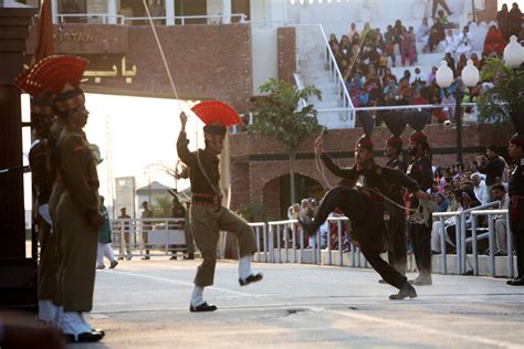 13 Photos of the Dramatic Wagah Border Flag Ceremony