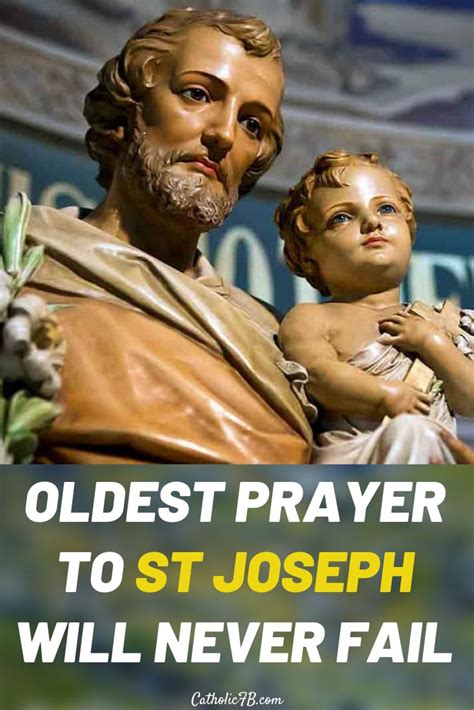 Oldest prayer to St Joseph will never fail... STOP AND SAY IT NOW | St ...