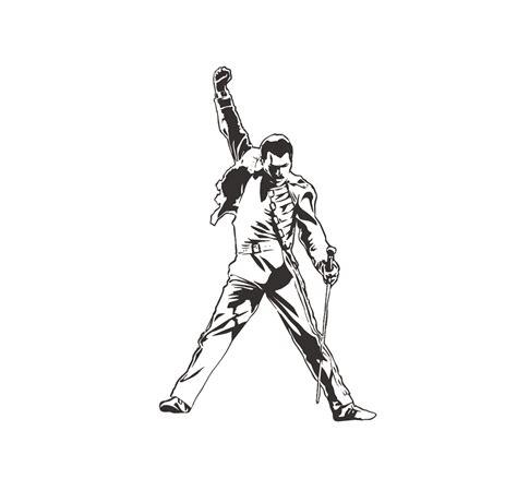 Freddie Mercury Stencil