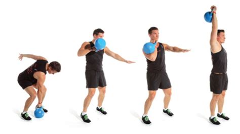 Kettlebell Clean and Press Exercise • Bodybuilding Wizard