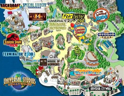 Universal Studios Map | Hollywood