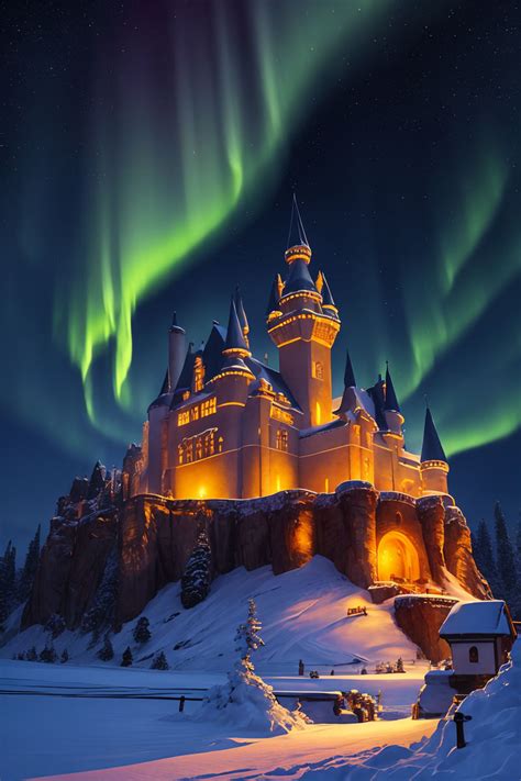 Winter castle 2 by WatariGarasuArt on DeviantArt