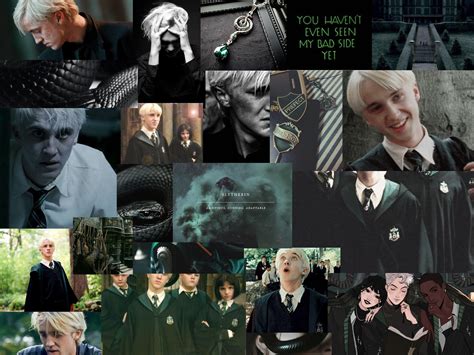 Green Aesthetic Slytherin Lockscreen Draco Malfoy Wallpaper - Depp My Fav