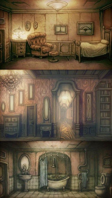 Little Nightmares Concept Art: Creepy House Drawing