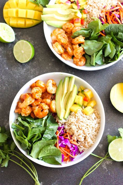 Shrimp Protein Bowl with Mango Salsa | Recipe | Protein bowls, Shrimp ...