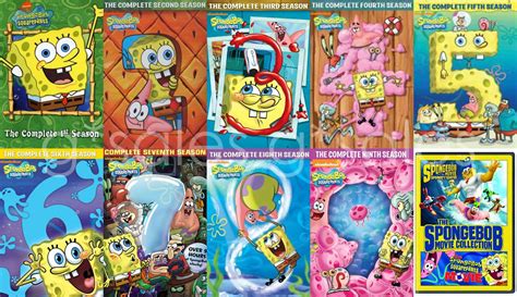 SpongeBob SquarePants Series Complete Season 1-9 + Movie Collection NEW ...