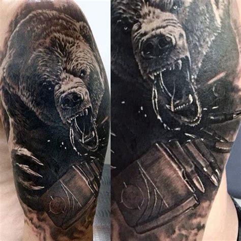 65 Mind-Blowing Bear Tattoos And Their Meaning - AuthorityTattoo