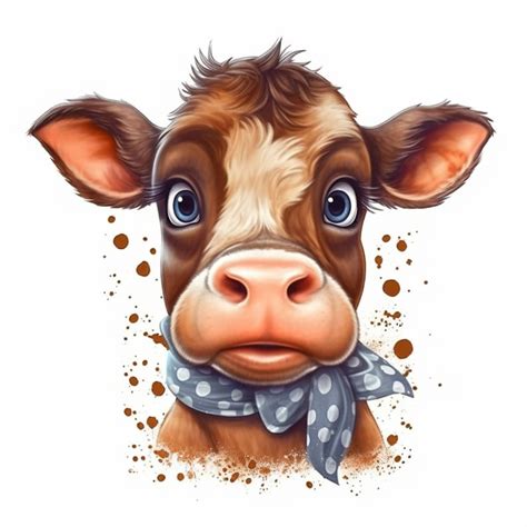 Funny Cow Clipart Cute Animals Clip Art Funny Cow Face Clip - Etsy