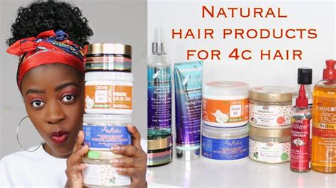 BEST NATURAL HAIR PRODUCTS FOR 4C HAIR 2019 | Naturlly Unbothered ...