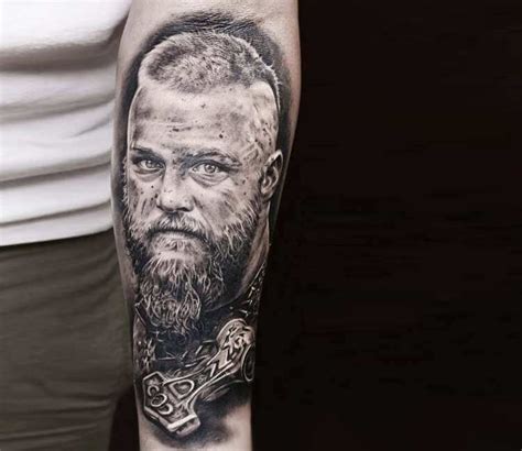 Ragnar Lodbrok tattoo by Lena Art | Post 22172