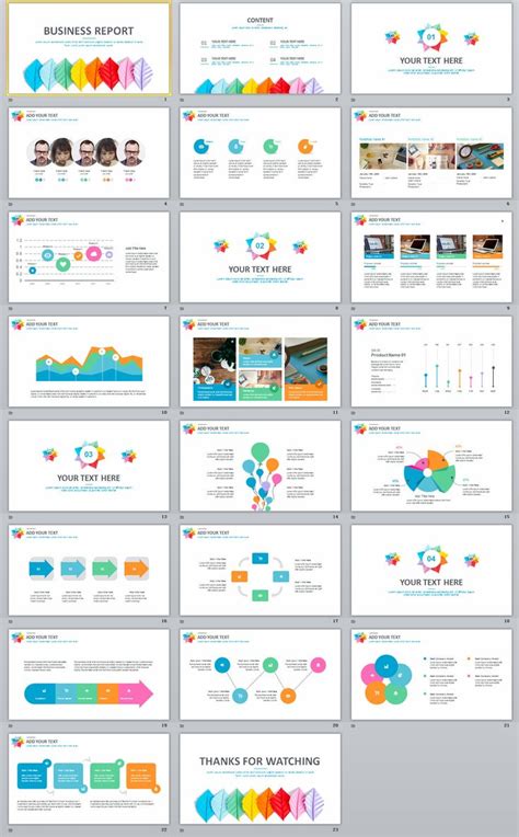 Business infographic : 23+ business charts report PowerPoint template ...