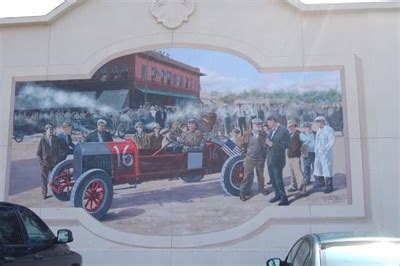 Exeter Road Race Circa 1916 - Exeter California - Murals on Waymarking.com