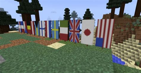 Country Flags Minecraft Banners