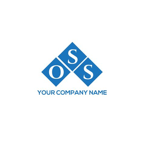 OSS letter logo design on white background. OSS creative initials ...